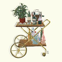 Carrito-bar.. Un progetto di Illustrazione tradizionale e Illustrazione digitale di Andrea - 31.08.2022