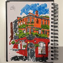 My project for course: Expressive Architectural Sketching with Colored Markers. Sketching, Drawing, Architectural Illustration, Sketchbook & Ink Illustration project by nicholas_16 - 08.31.2022