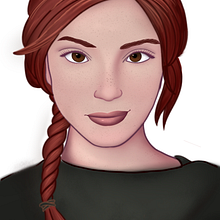 My project for course: Female Character Portraits in Procreate. Projekt z dziedziny Trad, c, jna ilustracja, Ilustracja c, frowa, R, sunek c i frow użytkownika slclousing - 01.09.2022