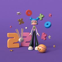 Mi proyecto del curso: Diseño de personajes en Cinema 4D: del boceto a la impresión 3D. Un proyecto de Ilustración tradicional, 3D y Diseño de personajes 3D de Gisselle Méndez Usma - 26.08.2022