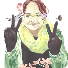 Mi proyecto del curso: Retrato ilustrado en acuarela. Traditional illustration, Fine Arts, Painting, Drawing, Watercolor Painting, Portrait Drawing, and Artistic Drawing project by marceconversa - 09.01.2022
