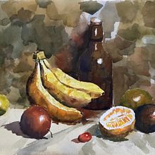 Watercolor in practice. Arts, Crafts, and Watercolor Painting project by Amy Xu - 09.01.2022