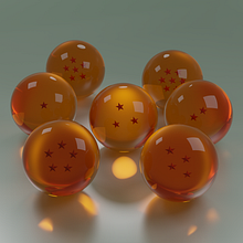 The Seven Dragon Balls . Design, 3D, Accessor, Design, Graphic Design, To, Design, Film, TV, 3D Modeling, Video Games, and 3D Design project by Alejandro Palacios - 09.02.2022