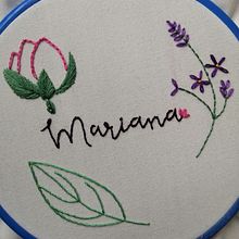 Mi proyecto del curso: Técnicas básicas para bordar letras. Un progetto di Ricamo e Textile Design di Mariana Sánchez Rico - 01.09.2022