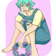 Basil (Omori) Ein Projekt aus dem Bereich Traditionelle Illustration und Design von Figuren von cheshire_miyu - 02.09.2022