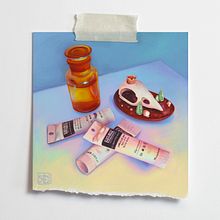 Mon projet du cours : Techniques de peinture contemporaine à l'huile. Fine Arts, Painting, Oil Painting, Traditional illustration, Digital Painting, Gouache Painting, Acr, and lic Painting project by Kytie - 06.26.2022