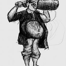 Ogre. Character Design, and Traditional illustration project by Keshav P - 09.02.2022