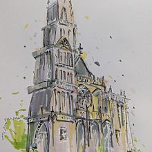 My project for course: Expressive Architectural Sketching with Colored Markers. Een project van  Schetsen,  Tekening,  Architecturale illustratie, Sketchbook y  Illustratie met inkt van De Treabă - 02.09.2022