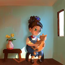 Mi proyecto del curso: Principios de iluminación para pintura digital. Projekt z dziedziny Trad, c, jna ilustracja, Ilustracja c, frowa, Malarstwo c i frowe użytkownika Lucia Ríos Calanni - 29.08.2022