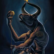 Minotaur - Cretan Cultural Exhibition Entry. Un progetto di Illustrazione tradizionale di Rob Snow - 13.05.2017