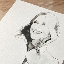 Moderne Tusche Malerei_Julia Roberts. Un proyecto de Ilustración tradicional de zou wei - 28.08.2022