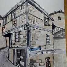 My project for course: Expressive Architectural Sketching with Colored Markers. Sketching, Drawing, Architectural Illustration, Sketchbook & Ink Illustration project by Arun Bhardwaj - 09.03.2022
