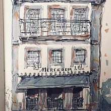 Mi proyecto del curso: Dibujo arquitectónico expresivo con marcadores de colores. Un projet de Esquisse , Dessin, Illustration architecturale, Carnet de croquis et Illustration à l'encre de Madame Fan - 03.09.2022