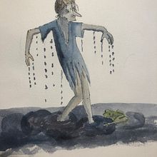 Mon projet du cours : Création de personnages expressifs à l'aquarelle et à la plume. Projekt z dziedziny Trad, c, jna ilustracja, Projektowanie postaci,  Malarstwo, Sketching,  R, sunek, Malowanie akwarelą, Stor, telling,  R, sunek art, st, czn, Ilustracje dla dzieci i Narracja użytkownika fabiennebegonia - 04.09.2022