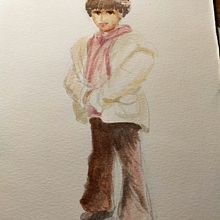 Mi proyecto del curso: Sketching de personas con acuarela. Un proyecto de Bocetado, Pintura a la acuarela y Dibujo anatómico de Angelika Villalta Soto - 07.09.2022