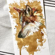 Wolf in the style of Carne Griffiths. Un projet de Illustration traditionnelle de Nelvia McGrath - 04.09.2022