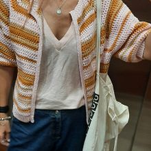Mi proyecto del curso:  Top-down: prendas a crochet de una sola pieza. Een project van  Modeontwerp, Textiel, DIY, Haken y Textielontwerp van malenarguez - 19.09.2022