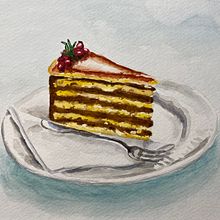 My project for course:  Flavorful Food Illustration with Watercolor. Un progetto di Illustrazione tradizionale, Belle arti, Pittura e Pittura ad acquerello di harti - 04.09.2022