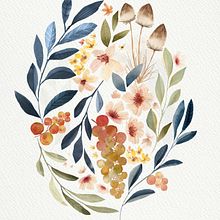 My project for course: Artistic Floral Watercolor: Connect with Nature. Projekt z dziedziny Trad, c, jna ilustracja,  Malarstwo, Malowanie akwarelą, R i sunek botaniczn użytkownika Miriam Wood - 05.09.2022