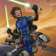 Star Wars Fan-Art. Digital Illustration, Traditional illustration, Drawing, Digital Drawing, and Concept Art project by Adrian Sonnberger - 09.05.2022