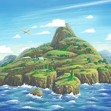 "Stormy coast" - Landscape-study. Traditional illustration, Digital Illustration, Digital Drawing, Digital Painting, Concept Art, and Creativit project by Adrian Sonnberger - 09.05.2022