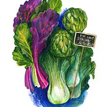 Vegetables. Un progetto di Illustrazione tradizionale di Irina Vaneeva - 05.09.2022