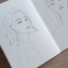 Mon projet du cours : Carnet de portraits : explorez le visage humain. Projekt z dziedziny Sketching,  R, sunek, Portret,  R, sunek art, st, czn i Sketchbook użytkownika so_lae - 05.09.2022