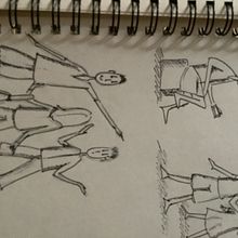 In movimento . Traditional illustration project by Silvia - 09.05.2022