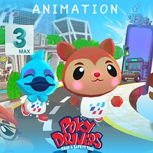 Poky Drivers. Un proyecto de 3D, Animación y Diseño de videojuegos de Carlos Eduardo Calle Zaccagnini - 05.09.2022