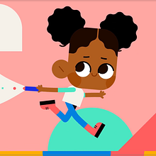 Animação da Menina Correndo. Un proyecto de Ilustración tradicional, Motion Graphics, Animación y Diseño gráfico de Luis Henrique da Silva de lima - 03.02.2022