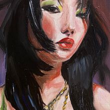 Il mio progetto del corso: Ritratti espressivi a olio: impara a dipingere "alla prima". Fine Arts, Painting, and Oil Painting project by xmelissaarena - 09.05.2022