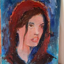 Meu projeto do curso: Retratos contemporâneos a óleo. Een project van Traditionele illustratie,  Beeldende kunst, Schilderij y  Olieverfschilderij van Cristina M G - 01.09.2022