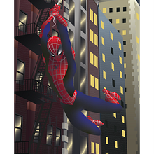 SpiderMan in action. Traditional illustration, Digital Illustration, Character Design, and Poster Design project by Ruben Mejia - 09.05.2022