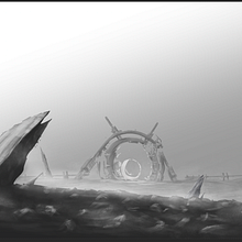 Lost on a planet. Un projet de Illustration traditionnelle, Illustration numérique, Jeux vidéo, Art conceptuel , et Conception de jeux vidéo de Donovan Ojeda Solis - 06.09.2022
