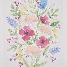 My project for course: Artistic Floral Watercolor: Connect with Nature. Traditional illustration, Painting, Watercolor Painting, and Botanical Illustration project by Stacy Burch - 09.06.2022