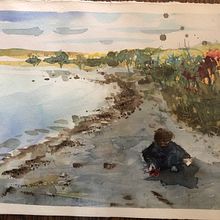 My project for course: Natural Landscapes in Watercolor. Projekt z dziedziny  Sztuki piękne,  Malarstwo i Malowanie akwarelą użytkownika Glenda Kleinig - 06.09.2022
