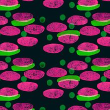 Mijn project van de cursus: Textielprints ontwerpen. Projekt z dziedziny Trad, c, jna ilustracja, Projektowanie dodatków, Pattern design, Projektowanie mod, Stemple, Druk tekst i ln użytkownika Eefje Nellen - 06.09.2022