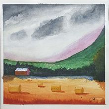 Mi proyecto del curso: Paisajes en acuarela: técnicas y herramientas experimentales. Artes plásticas, Pintura, e Pintura em aquarela projeto de renetrujillo2000 - 05.09.2022
