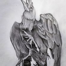 Raven, graphit . Un progetto di Illustrazione tradizionale di Carlos Nievas - 06.09.2022