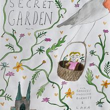 Final book cover for my interpretation of The Secret Garden . Traditional illustration, Fine Arts, Painting, Pencil Drawing, Drawing, Watercolor Painting, Children's Illustration, and Narrative project by sunburntlemur5 - 09.07.2022