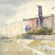 Footsteps East. Fine Arts, Events, Drawing, Watercolor Painting, and Sketchbook project by Edward Wedler - 09.07.2022