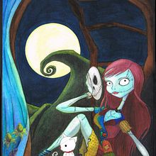 Pesadilla antes de Navidad. Un proyecto de Ilustración tradicional de Ana Moreno Martín - 08.09.2022