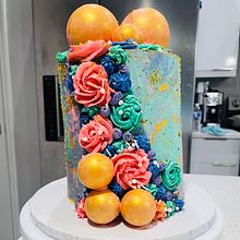 Mi proyecto del curso: Cake design: técnicas decorativas modernas. Design, and DIY project by Arisleidy Gallardo - 09.08.2022