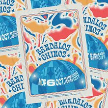 Mi proyecto final | Diseño de póster creativo: EL BIG BLUE Bandalos Chinos. Un progetto di Design, Graphic design, Tipografia, Illustrazione vettoriale, Creatività, Design di poster  e Design digitale di Lucila Contreras Jaime - 08.09.2022