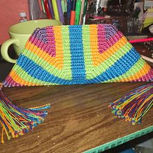 Meu projeto do curso: Tapestry circular: crie patterns e acessórios. Accessor, Design, Pattern Design, Fiber Arts, DIY, Crochet, and Textile Design project by Ane Caroline Silva Freire - 09.09.2022