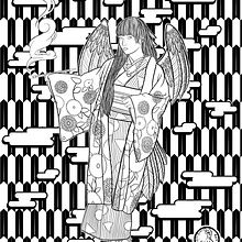 Black and white kimono illustrations. Un proyecto de Ilustración tradicional de Samantha Lemieux - 09.09.2022