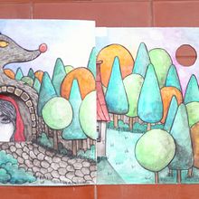 Caperucita sueña: Técnicas narrativas para historias ilustradas. Traditional illustration, Watercolor Painting, Stor, telling, Stor, board, Children's Illustration, Narrative, and Fiction Writing project by Selena G. - 09.09.2022