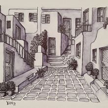 Blanco y negro y algo de color. Design, Sketchbook, and Architectural Illustration project by Selena G. - 09.09.2022