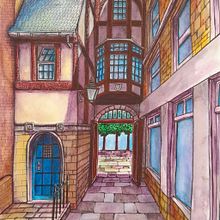 2022. Design, Architectural Illustration, and Sketchbook project by Selena G. - 09.09.2022