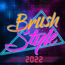 Brush retro. Lettering, H, Lettering, 3D Lettering, and Digital Lettering project by igna_mar_riv - 09.09.2022